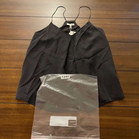 NWT Joie Women's Nahlah B Cami in Black Size XXS 100% Silk - Picture 9 of 9